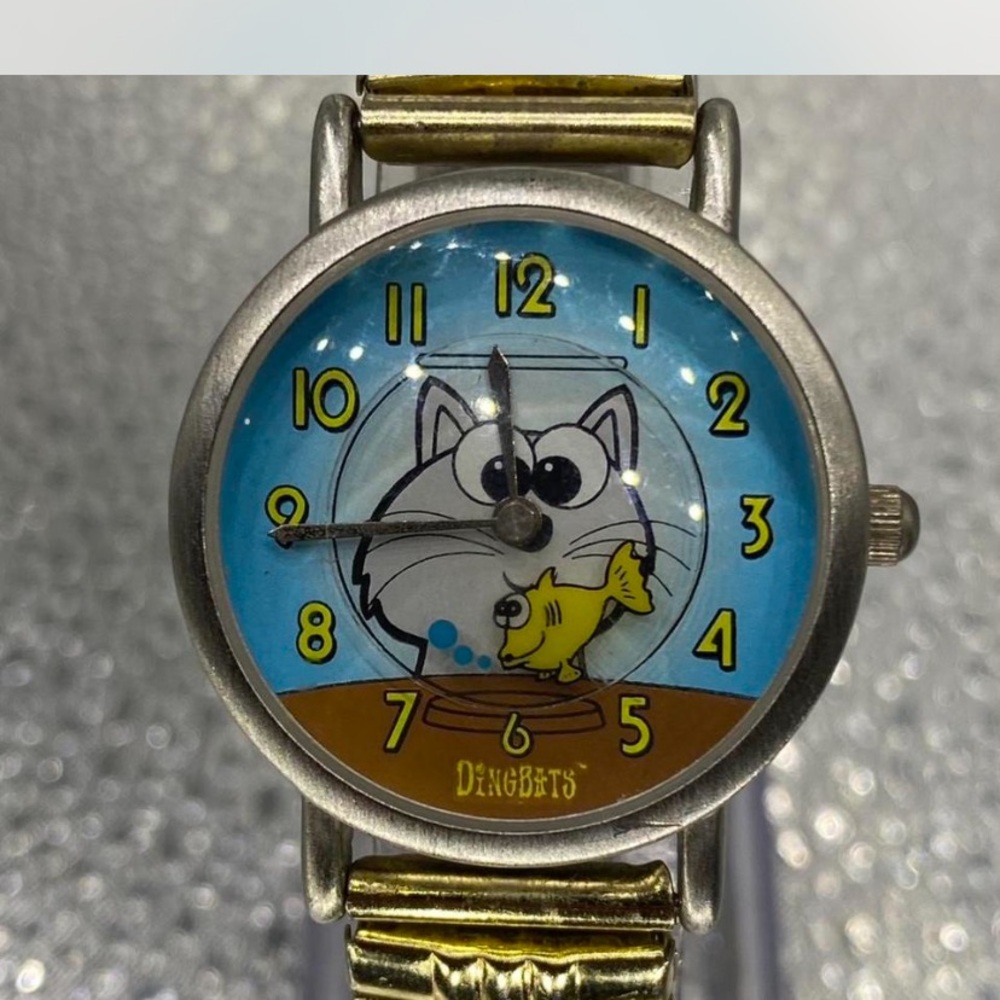 ^^^ Dingbats *** Cat / Rotating Fish ^^^ Watch *** Collectors ***